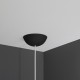 Cable cup nero, rosone in silicone, montaggio istantaneo adatto a qualsiasi soffitto