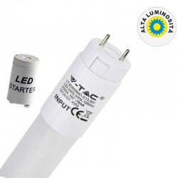 V-TAC VT-1285 SMD TUBO LED NANO PLASTIC T8 G13 18W LAMPADINA 120CM - SKU 6303 / 6304 / 6305